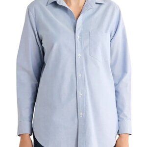 Frank & Eileen Joedy Boyfriend Button-Up Shirt in Blue Oxford